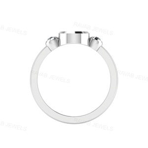Bague semi-montée en argent sterling 925 créative 2025, forme poire 8x6mm, design simple et tendance, pour fiançailles, vente en gros, bijoux pour femmes - Product Image 5