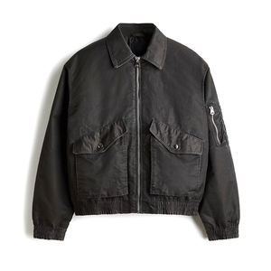 เสื้อแจ็คเก็ตบอมเบอร์ผู้ชายแฟชั่น ออกแบบเองได้ รับผลิตแบบ OEM จำหน่ายส่งจำนวนมาก - Product Image 6