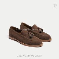 Chaussures mocassins en cuir de qualité supérieure pour l'exportation, design antidérapant tendance pour un confort optimal au bureau, rehaussant la taille