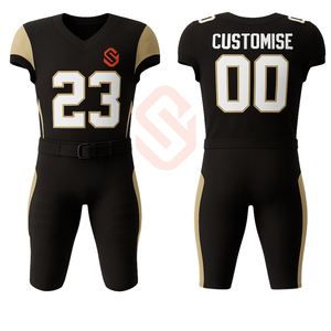 Uniforme de fútbol americano personalizado, camiseta de fútbol por sublimación, uniforme de fútbol de sarga de aparejos de poliéster para entrenamiento - Product Image 1