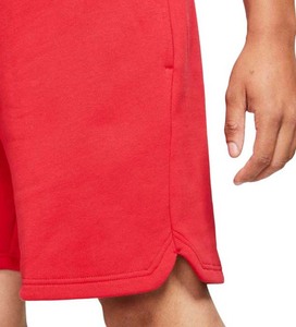 Survêtement 2 pièces décontracté en coton respirant pour hommes, ensemble short à capuche rouge de grande taille, style High Street pour l'été - Product Image 6
