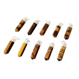 จี้อาเกตตาเสือสร้อยคอดินสอคริสตัลธรรมชาติของขวัญแปลกใหม่ทำจากวัสดุหิน - Product Image 6