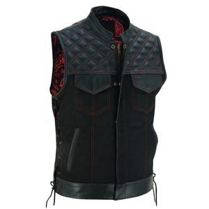 Chaleco de cuero de vaca real para hombre de nuevo estilo, Chaleco de cuero genuino de diseño personalizado para hombre - Product Image 3