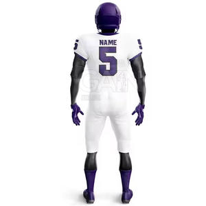 Tenues de football américain pour hommes de qualité supérieure, design 2025, respirantes, manches courtes - Product Image 3