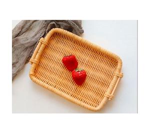 Plateau à fruits en rotin design moderne, plateau de table de grande taille et personnalisé, ustensiles de cuisine pour la maison, plateau à bas prix - Product Image 1