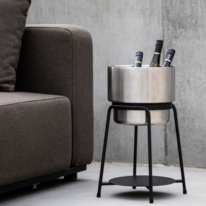 Cubo de hielo de vino dorado moderno con soporte de trípode, Enfriador de champán Premium de fundición de aluminio para Bar, Hotel, Fiesta en casa, uso de bebidas - Product Image 5