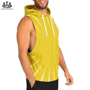 Sudadera sin Mangas Ligera de Invierno para Hombre, con Estampado Digital, Transpirable, 100% Algodón, Secado Rápido, Más Vendida - Product Image 4