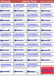 Kit de 27 outils de réparation manuels en PA + fibre de verre (20 %) avec raclette de 17,5 cm - Product Image 4