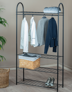 Metal Garment <b>Rack</b>, <b>Clothes</b> <b>Rack</b>, Clothing Organizer, Open Wardrobe, Garment Storage <b>Rack</b>, <b>Clothes</b> Hanger Stand, Metal Closet Or - Product Image 6