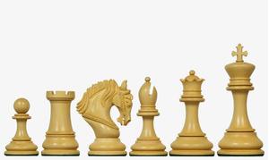 Piezas de Ajedrez de Lujo Excalibur Serie Artesanal para Jugar y Decoración del Hogar, Ébano y Boj, Rey de 4.6 Pulgadas a Precio Económico - Product Image 4