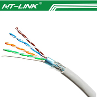 Cable LAN Cat6 de Alta Velocidad NETLINK, Cable Ethernet Cat 6, CCA 25awg 2pr 4pr 305m 1000ft UTP, Cable de Red Cat6 para Interiores