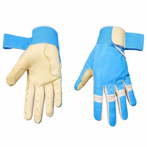 Meilleur Prix de Gros 2026 Gants de Frappeur de Baseball en Cuir de Mouton Véritable Taille Personnalisée Confortables avec Logo Personnalisé et Fermeture Auto-agrippante - Product Image 4