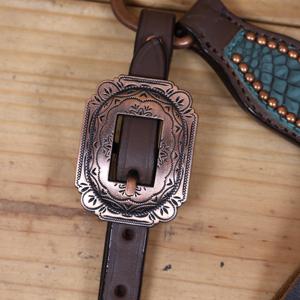 High Quality Horse Breast Head Collar Halter Bitless Bridle Reins Lead Horse Tack Set for Horse with Customized Sizes - Product Image 4