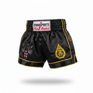 กางเกงขาสั้นมวยไทยขาสั้นแบบแห้งเร็วระบายอากาศทนทาน MMA สำหรับฝึกซ้อมออกกำลังกายในทุกวันยิมออกกำลังกาย100% - Product Image 3