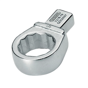 Llave de anillo GEDORE 7218-19, herramienta de inserción de anillos blancos de 19 mm, 14 x 18 mm, de acero CV - Product Image 3