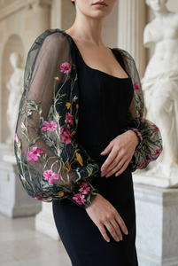 Tissu en maille tricotée unie et douce pour robes de mariée et vêtements légers pour filles - Product Image 2