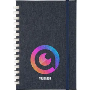 Taccuino Promozionale Ilias A5 in RPET Sostenibile, Gadget Ecologico - Product Image 1