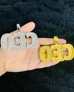 Beau pendentif Leiter en argent sterling Moissanite pendentif personnalisé PDG Hip Hop pendentif à breloque en diamant simulé - Product Image 3