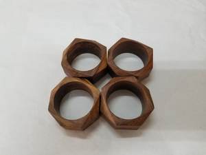 Anillos para Servilletas de Madera de Mango, Ligeros, Hechos a Mano, Hermosos, Duraderos - Product Image 2