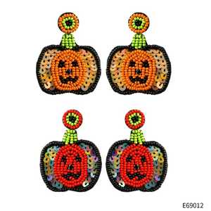 Pendientes de Cristal Elegantes, Pendientes de Cuentas de Semillas Hechos a Mano, Joyería Artesanal de Moda Única, Diseño Creativo - Product Image 2