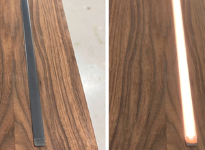 Profilé LED en bois massif (montage encastré) - Product Image 2