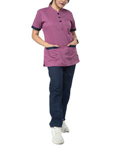 Ventes en gros de tenues d'hôpital personnalisées avec logo unisexe, ensembles de blouses médicales pour médecins et infirmières, polyester et élasthanne, en provenance du Pakistan - Product Image 1