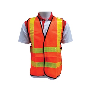 เสื้อกั๊กนิรภัยสะท้อนแสงสำหรับผู้ชายวัสดุโพลีเอสเตอร์มองเห็นง่าย - Product Image 2