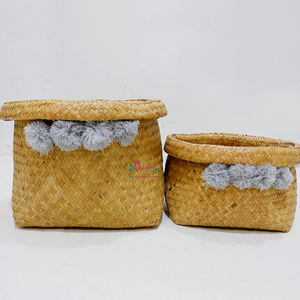 Artex Dong Thap Cestas de Almacenamiento de Mimbre Hechas a Mano Hojas de Palma Contenedores de Cocina y Cajas de Regalo - Product Image 5