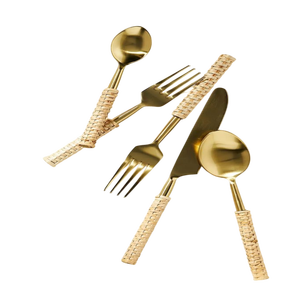 Juego de cubiertos de alta venta para el hogar, boda y restaurante, juego de cubiertos de cuchara y cuchillo de acero inoxidable - Product Image 1