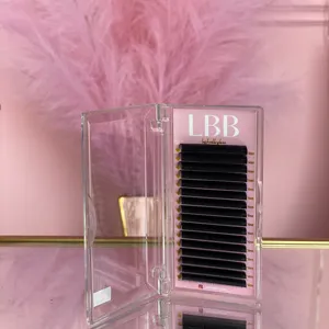 ถาดขนตา Mega Volume Easy Fan Lash แบบเกาหลี PBT ความยาวผสม 25 มม. แบบงอน C/CC/LC/LD/Dd คุณภาพสูง - Product Image 2