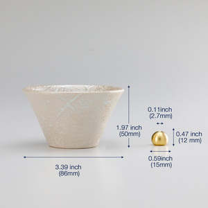 Porta Incienso Cónico Pequeño de Cerámica - Blanco Perla - Product Image 5