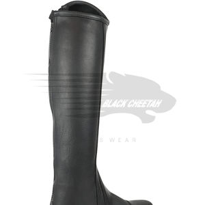 Demi-chaps d'équitation de qualité supérieure en cuir véritable souple avec fermeture à glissière de qualité originale dans un style unique - Product Image 4