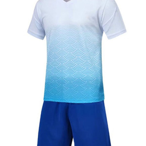 ชุดเสื้อเจอร์ซีย์ฟุตบอลแบบซับลิเมชันเต็มตัวพร้อมชุดเล่นฟุตบอลแบบไล่ระดับสีชุดทีมแห้งเร็วได้รับความนิยมใน2025 - Product Image 6