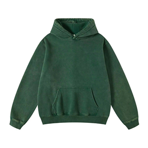 High Quality 100% Cotton Heavyweight Fleece Puff Printing 430gsm Winter Hoodie Sweatshirts Streetwear Custom Casual <b>Pullover</b> <b>Men</b> - Product Image 5