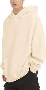 Unisex Oversized Pullover Sweatshirt Custom Winter <b>Fleece</b> <b>Hoodie</b> with Drop Shoulder Plain Dyed Cotton Streetwear for <b>Men</b> Women - Product Image 5