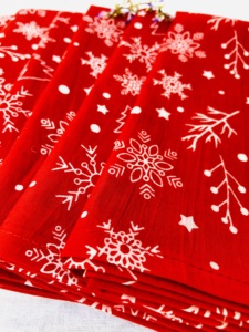 Serviettes de table carrées réutilisables et écologiques 100% coton faites à la main pour dîner et fêtes de mariage - Product Image 4