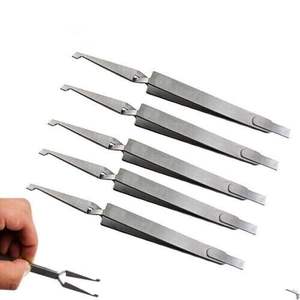 Dental Orthodontic <b>Bracket</b> Tweezers Holder Stainless Steel Serrated Tweezer, German Stainless Steel, By Zarnab Surgical - Product Image 5