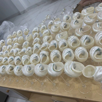 VERRES À VIN À TIGE DE COQUILLAGE OCÉAN PREMIUM POUR TABLE DE MARIAGE ET DE FÊTE À LA PLAGE
