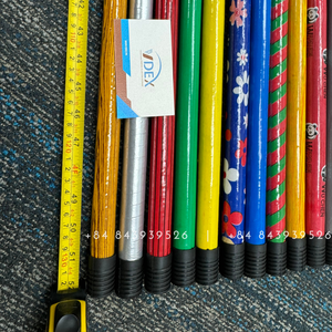 Hilo griego con artículos para el hogar de PVC, mango de escoba recubierto y palo de madera de eucalipto, palos de mopa para casa, palo de poste de limpieza - Product Image 4