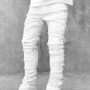 Nuevo estilo Uso al aire libre Pantalones apilados para hombres Pantalones apilados de color sólido de la mejor calidad para hombres a bajo precio - Product Image 4