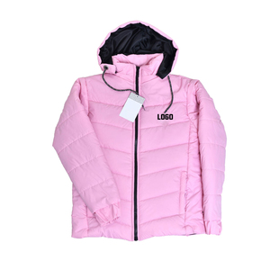 Chaqueta con capucha de poliéster 100% unisex personalizada con bolsillos, ropa de abrigo para niños, chaqueta acolchada para niños, burbuja cálida - Product Image 2