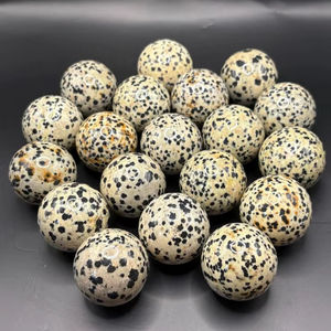 Vente en gros de sphères de pierres précieuses en cristal de jaspe dalmatien naturel de la meilleure qualité, boules de guérison, pierres, vente de Aameena Agate - Product Image 1