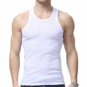 Men's Plus Size Sleeveless Tank Tops Breathable Knitted <b>Muscle</b> <b>Vest</b> Workout Shirt Loose Fit Athletic Gym Fitness Clothing - Product Image 1