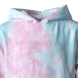 2024 mode Streetwear cravate teinture gros sweats à capuche conception personnalisée hommes cravate teinture sweats à capuche à vendre - Product Image 2