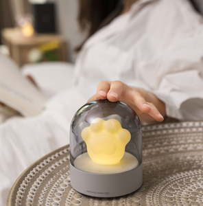 Cute Cat Paw Modern Cloth Night <b>Light</b> LED USB Rechargeable Dining Room Lamp Soft Warm <b>Light</b> Eco-Friendly Pet Paw Decor - Product Image 2