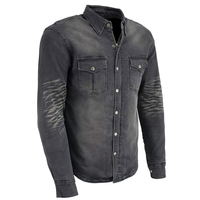 Erkekler İçin Vintage Mavi Kot Gömlek Günlük Slim Fit Nefes Alabilen Şehir Giysisi Toptan Dayanıklı Dikiş Özel Etiket