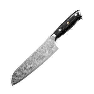 Venta al por mayor pedidos a granel personalizados OEM ODM servicio profesional Damasco nueva llegada acero japonés cocina Chef cuchillo hoja fija - Product Image 1