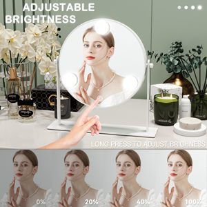 Gương trang điểm LED với ánh sáng máy tính để bàn Net người nổi tiếng nữ lấp đầy ánh sáng gương nhỏ in phong cách ký túc xá Máy tính để bàn di động - Product Image 2