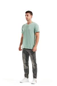 Camisetas 100% de algodón para hombre, tela de punto de alta calidad, serigrafía, secado rápido, transpirable, ecológico, servicio OEM a la venta - Product Image 5