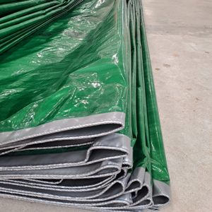 Matériel résistant de PE de bâche de couverture du camion 200GSM avec la conception simple imperméable de style de stabilisation UV - Product Image 1